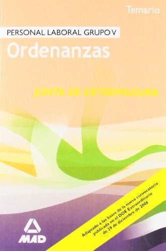 Ordenanzas de la junta de extremadura. Temario