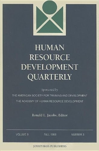 Human Resource Development Quarterly, Fall 1998