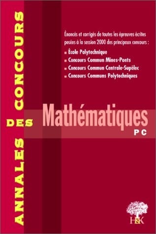 Mathématiques, PC 2000