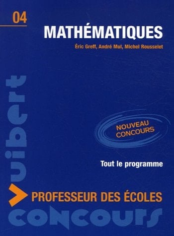 Mathématiques Concours professeur des écoles