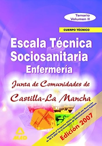 Escala técnico sanitaria. Temario parte específica volumen ii de la junta de comunidades de castilla la mancha.