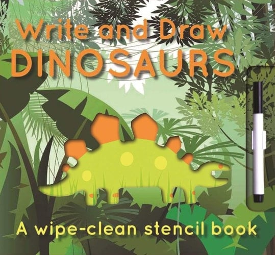 Write and Draw: Dinosaurs Wipe-Clean Stencil Books