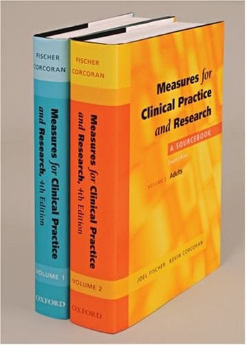 Measures for Clinical Practice and Research A Sourcebook