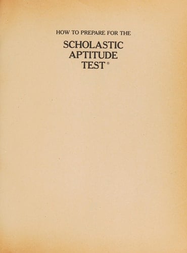 How to Prepare for the Scholastic Aptitude Test