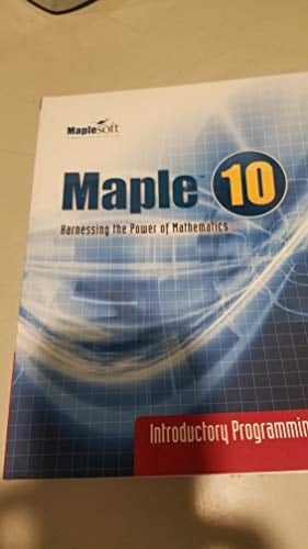 Maple Introductory Programming Guide