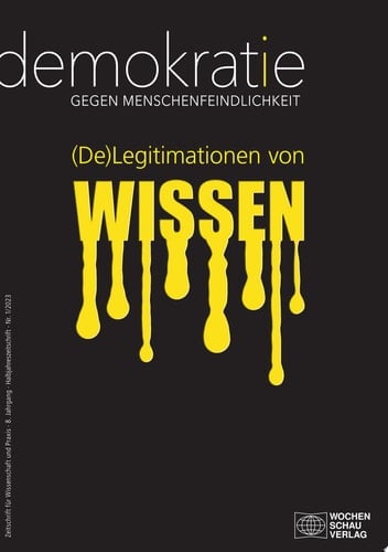 (De)Legitimationen von Wissen ZdgM 1/2023