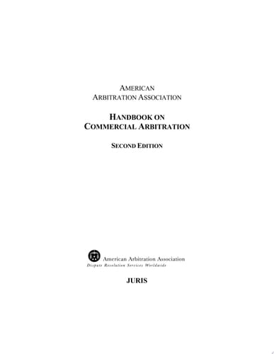 AAA Handbook on Commercial Arbitration