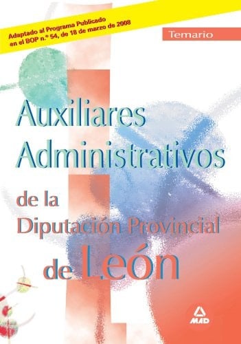 Auxiliares administrativos de la diputación provincial de león. Temario