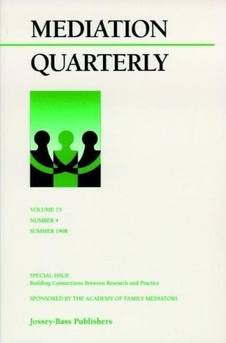 Mediation Quarterly, Winter 1998