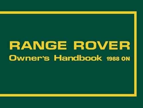 Range Rover, 1988-90