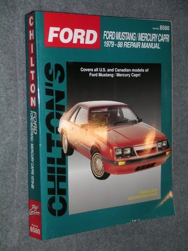 Chilton's Ford Ford Mustang/Mercury Capri 1979-88 Repair Manual