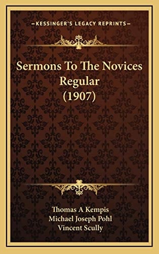 Sermons To The Novices Regular (1907)