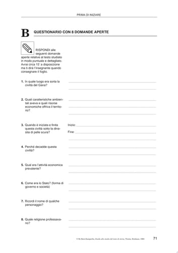 Guida allo studio del testo di storia - Strategie metacognitive per comprendere e ricordare