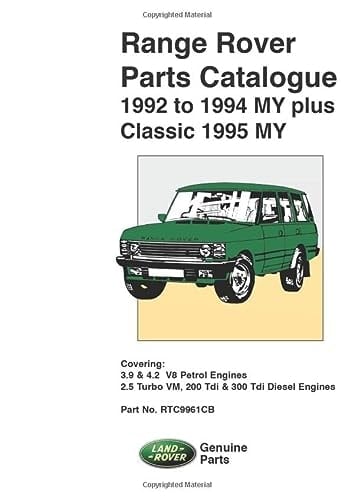 Range Rover Parts Catalog 1992-1994