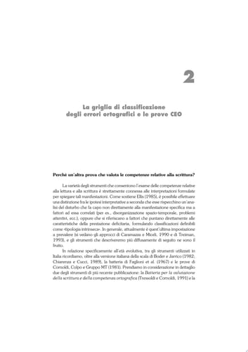 Test CEO - Classificazione degli errori ortografici