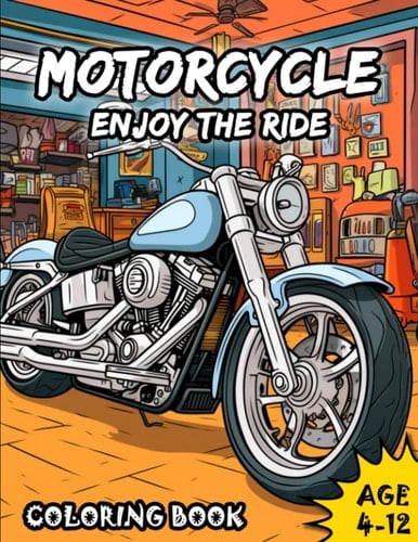 Motorcycle: coloring book (CreActivity)