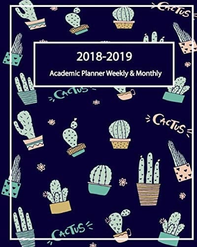 2018-2019 Academic Planner Weekly and Monthly Goal Plan 2018-2019 , Birthday List, Phone Book and Password (August 2018 Through July 2019)