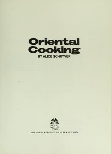 Oriental Cooking