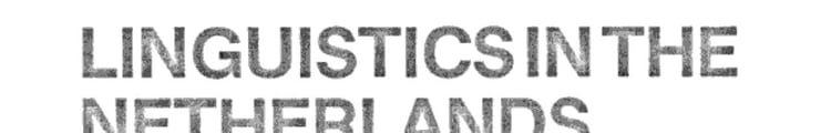 Linguistics in the Netherlands 1986