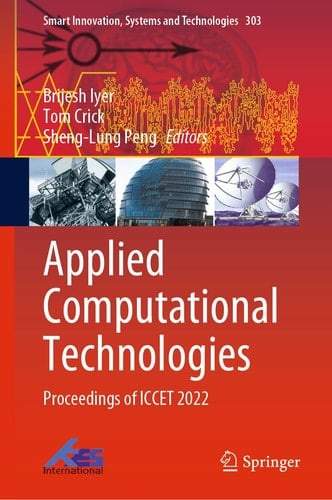 Applied Computational Technologies Proceedings of ICCET 2022