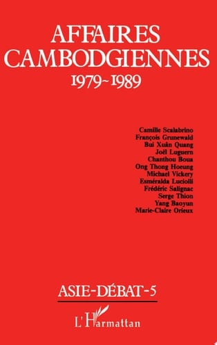 Affaires Cambodgiennes 1979 1989