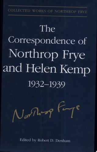 The Correspondence of Northrop Frye and Helen Kemp, 1932-1939: 1936-1939