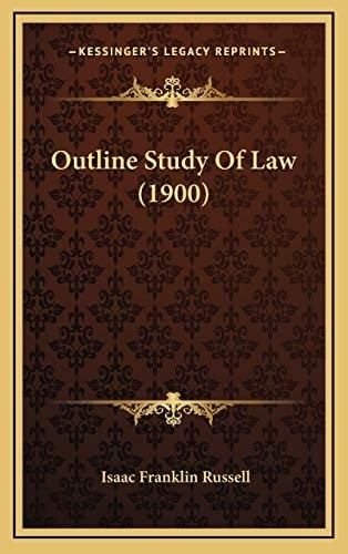 Outline Study Of Law (1900)