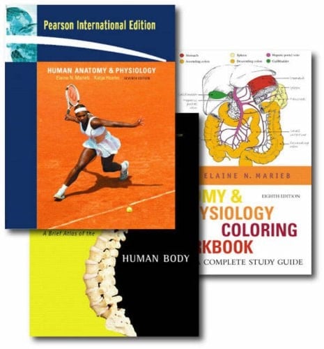 Human Anatomy and Physiology: WITH Brief Atlas of the Human Body AND Anatomy and Physiology Coloring Workbook, a Complete Study Guide