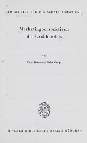 Marketingperspektiven des Grosshandels