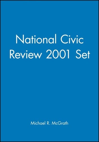 National Civic Review 2001 Set