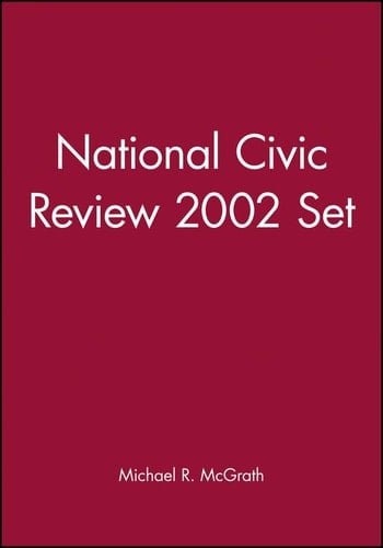National Civic Review 2002 Set