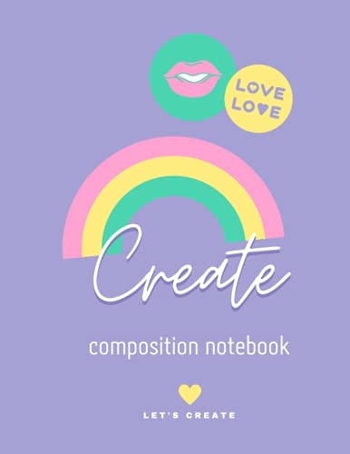composition notebook: A special notebook for taking notes and daily tasks, a favorite choice for girls in universities and schools, attractive designIt measures (8.5 x 11) inches