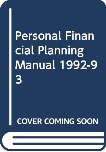 Robson Rhodes Personal Financial Planning Manual, 1992-93