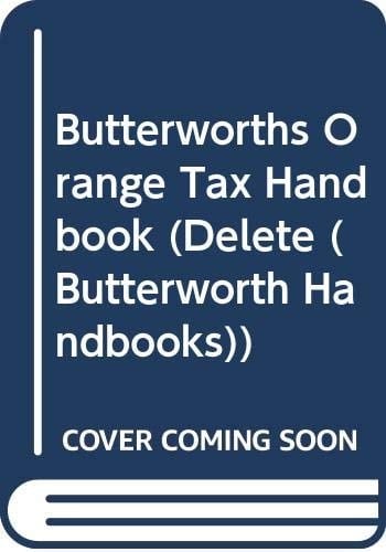 Butterworths Orange Tax Handbook, 1992-93
