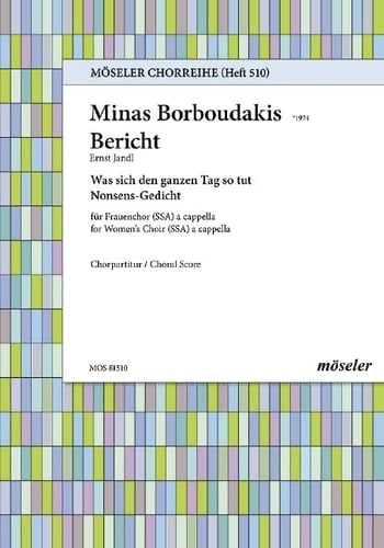 Report: "Was sich den ganzen Tag so tut". 510. female choir (SSA) a cappella. Partition de chœur.