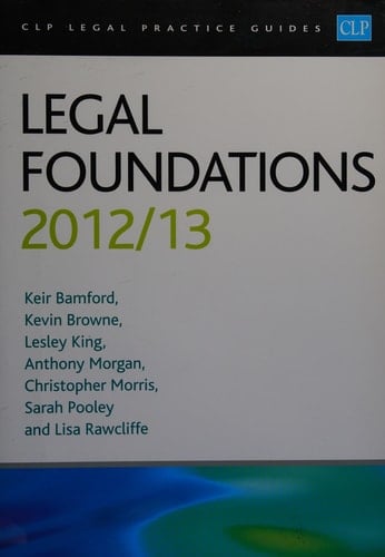 Legal Foundations 2012/2013