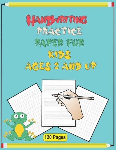 handwriting practice paper for kids ages 2 and up: Dotted Line Notebook - Handwriting Practice Paper Notebook Blank - Handwriting Practice Books For Kids 8.5 x 11 inches/ 120 Pages