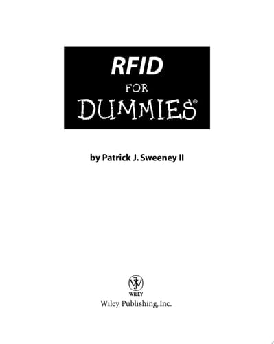 RFID For Dummies
