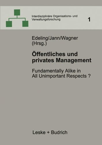 Öffentliches und privates Management Fundamentally Alike in All Unimportant Respects?