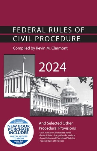 Federal Rules of Civil Procedure and Selected Other Procedural Provisions 2024