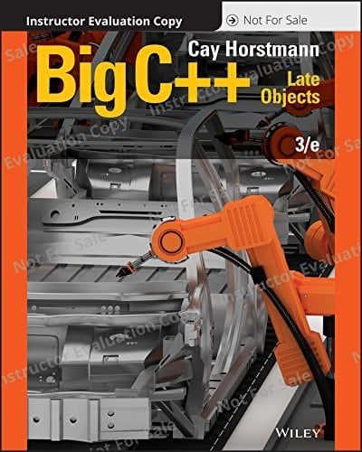 Big C++ 3rd Edition Evaluation Copy