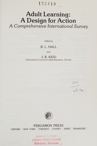 Adult Learning A Design for Action