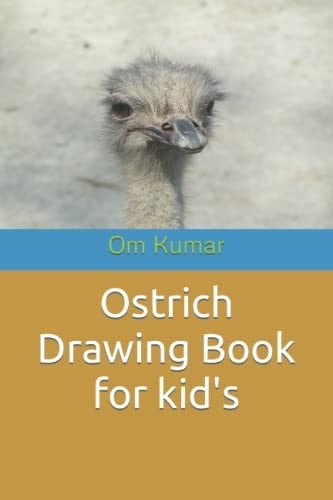 Ostrich Drawing Book for kid's