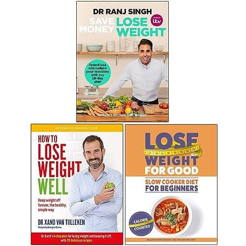 Save Money Lose Weight, How to Lose Weight Well, Slow Cooker Diet For Beginners 3 Books Collection Set