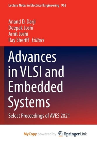 Advances in VLSI and Embedded Systems Select Proceedings of AVES 2021