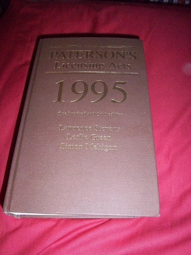 Paterson's Licensing Acts, 1995