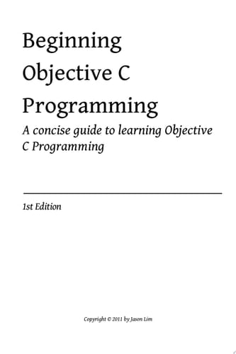 Beginning Objective C Programming