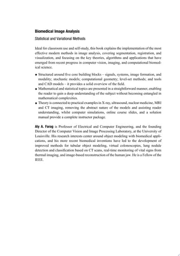 Biomedical Image Analysis Statistical and Variational Methods