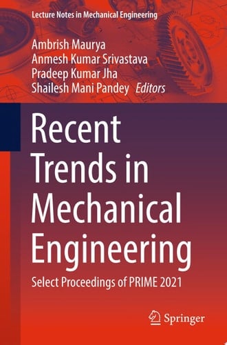 Recent Trends in Mechanical Engineering