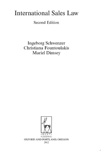 International Sales Law A Guide to the CISG